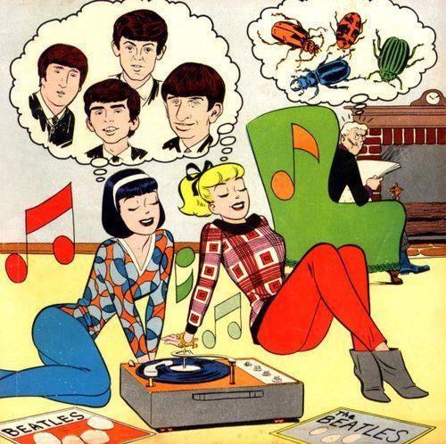 Betty & Veronica dig the Beatles.